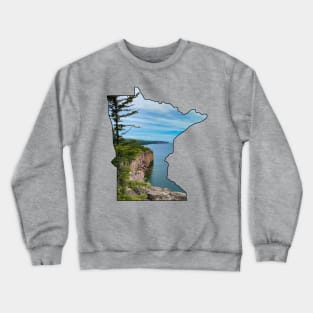 Minnesota State Outline (Palisade Head) Crewneck Sweatshirt